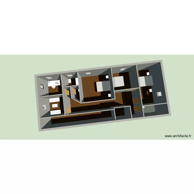 plan haut. Plan de 7 Pièces et 88 m² plan haut. Plan de 7 Pièces et 88 m²