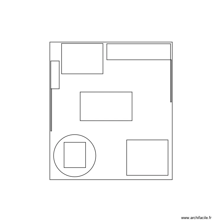 chambre b&eacute;b&eacute;. Plan de 