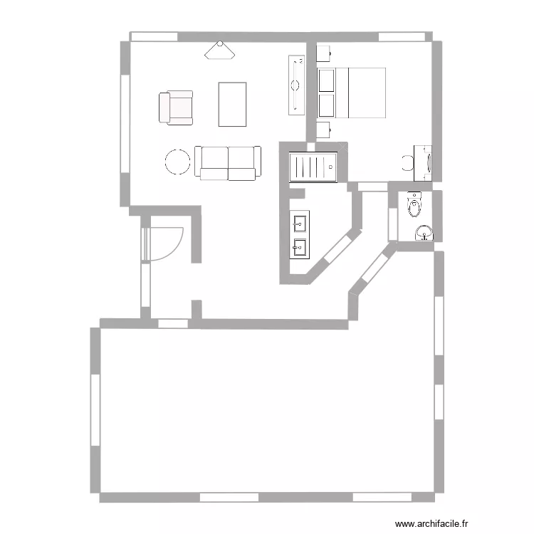 RDC Estrée blanche. Plan de RDC Estrée blanche. Plan de