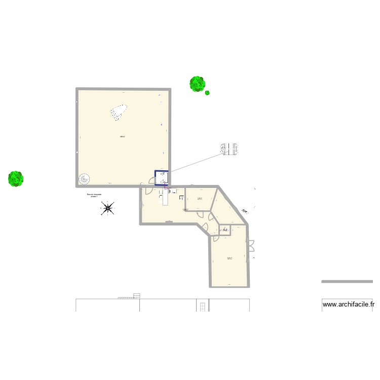 salle gite 2. Plan de 0 pièce et 0 m2