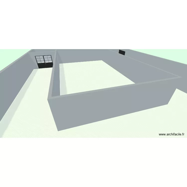 EXTENSION HAZEM SANS MOBILIER. Plan de 