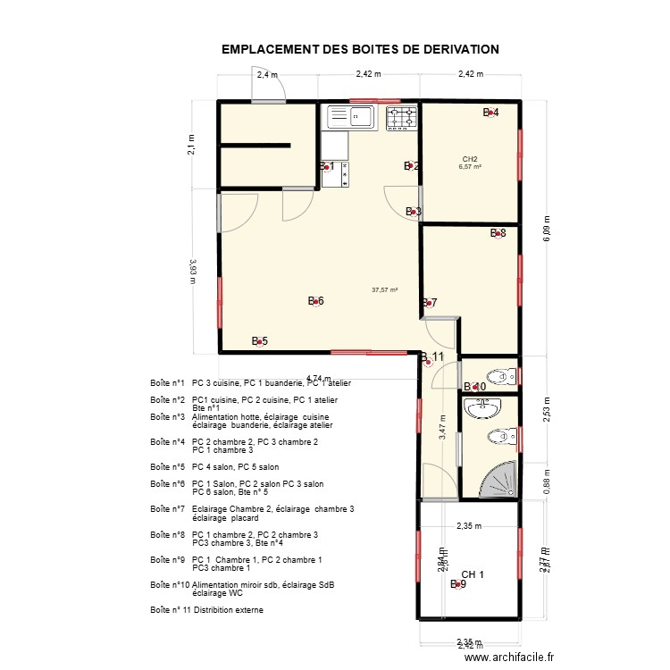 MAISON DE VACANCES Container 3 2025 2. Plan de 3 pièces et 49 m2