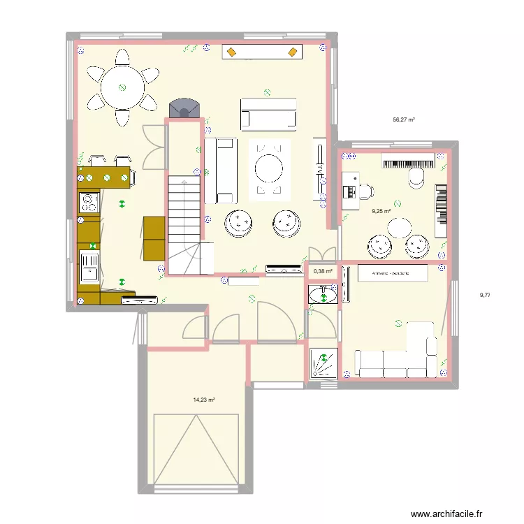 Berlioz-1. Plan de 5  et 90 m²