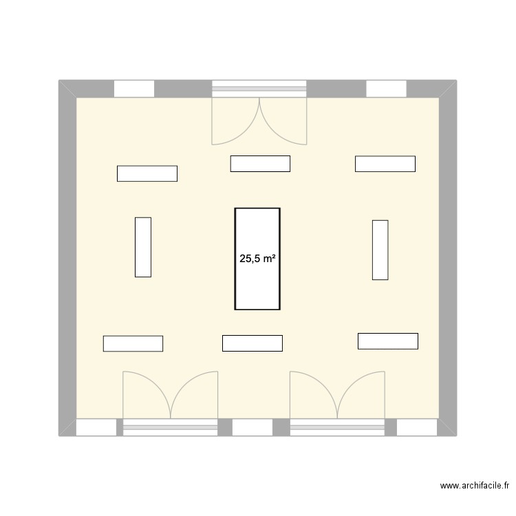 nocibe. Plan de 1 pièce et 26 m2