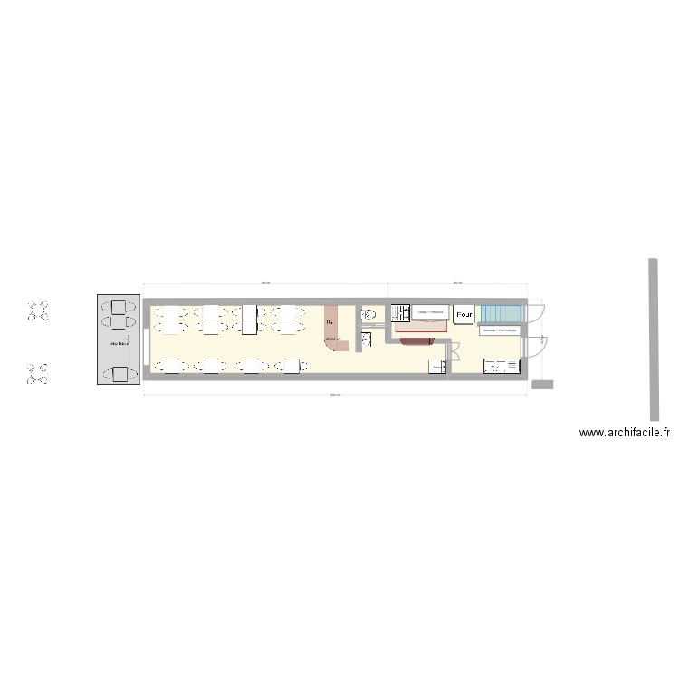 Restau Demi 2. Plan de 0 pièce et 0 m2