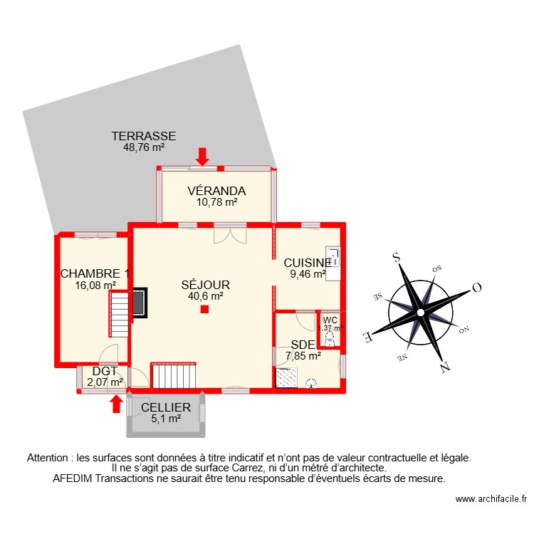 BI 26649. Plan de 22 pièces et 314 m2