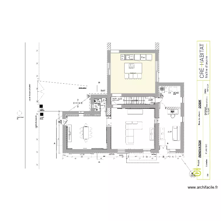 RDC Potigny 180626. Plan de 1 et 20 m² RDC Potigny 180626. Plan de 1 et 20 m²