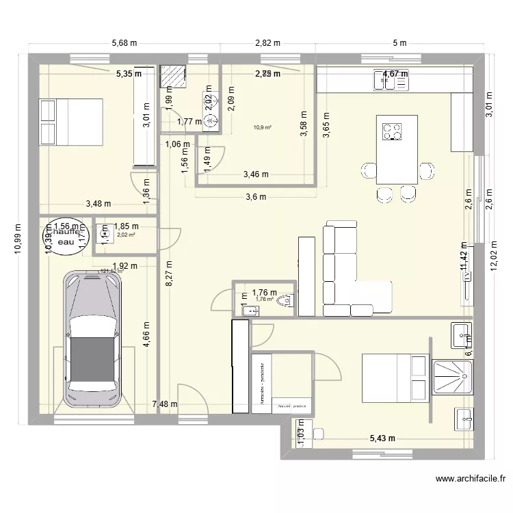 plan hakim gulseren. Plan de 4  et 139 m²