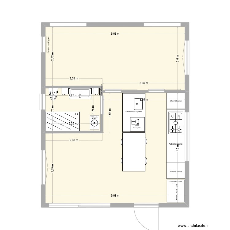 Lacet Flair_plan de base avec les aménagements int._b. Plan de 3 pièces et 40 m2
