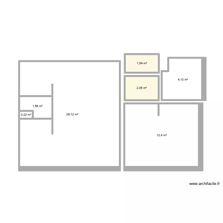 Bat C2 Lot 76. Plan de 7  et 48 m²