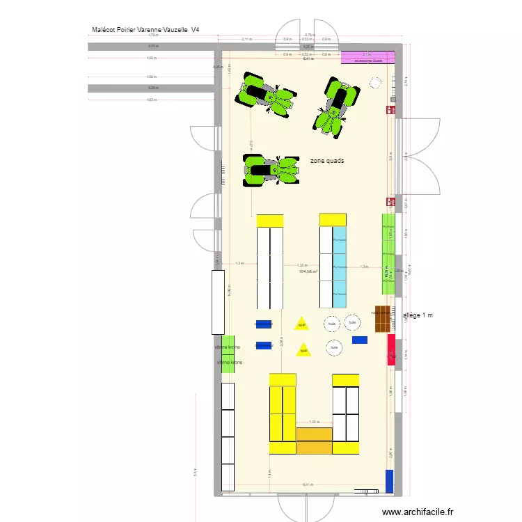Mal&eacute;cot Poirier Varennes Vauzelles  V4. Plan de 