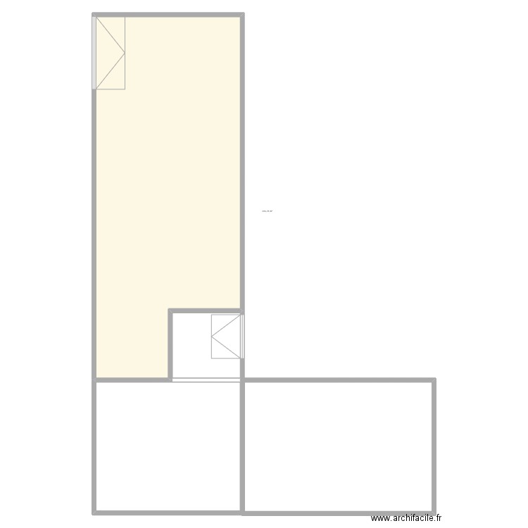 DEDINGER. Plan de 1 pièce et 223 m2