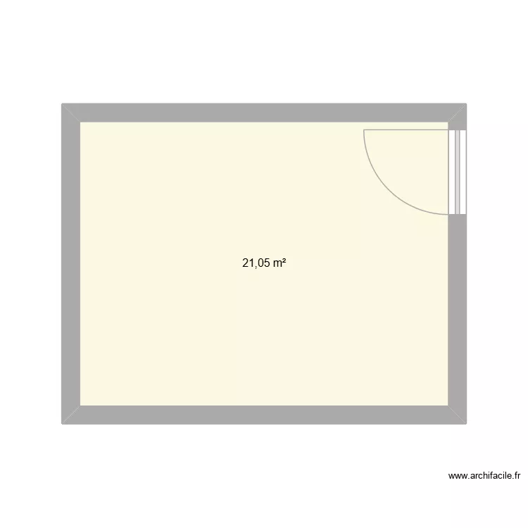 Sssol ext simple. Plan de 1 et 21 m² Sssol ext simple. Plan de 1 et 21 m²