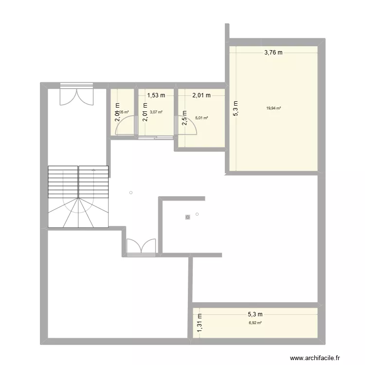 boulmerka 26 4. Plan de 5  et 37 m²