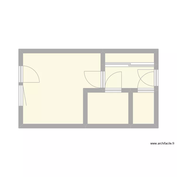 LASNEL - ROUEN. Plan de 5  et 20 m²