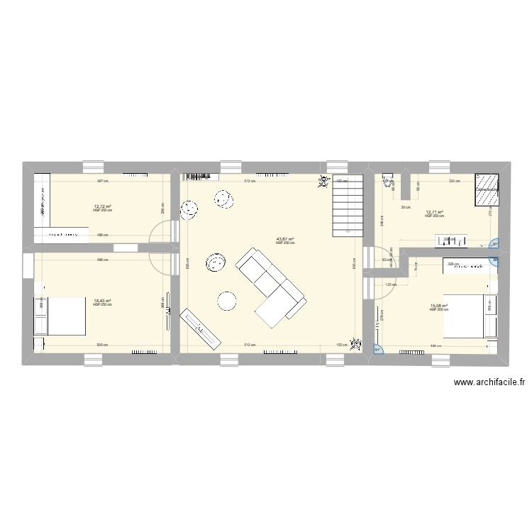 grenier. Plan de 0 pièce et 0 m2