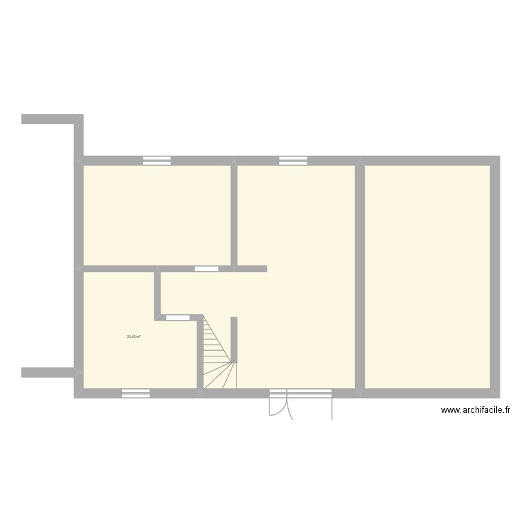 KRAUTH. Plan de 4 pièces et 179 m2