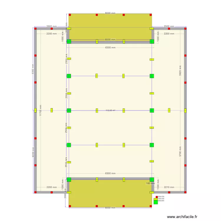 60 1 Островищи спортзал сваи. Plan de 