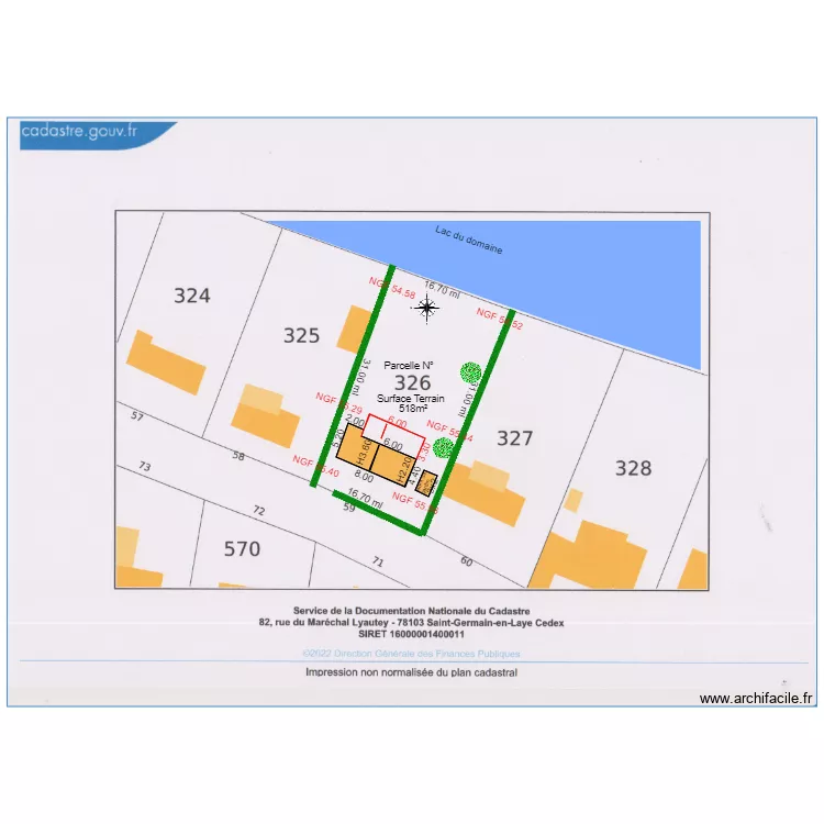 plan de masse      DP chalet 59. Plan de 