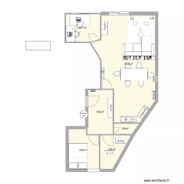 MAISOOOON. Plan de 6 et 50 m² MAISOOOON. Plan de 6 et 50 m²