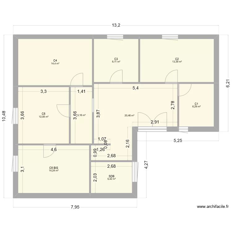 LISSAC HAUT. Plan de 