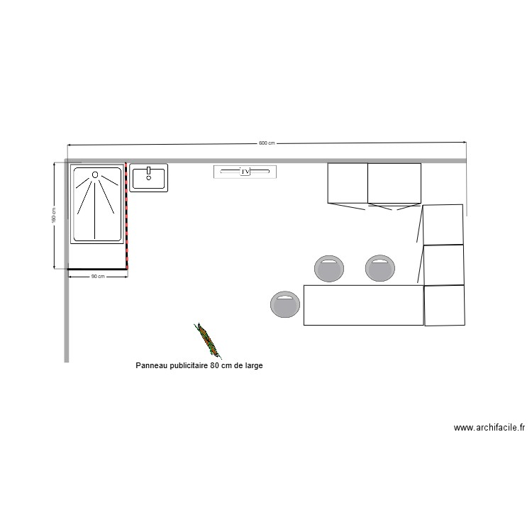 Salon habitat. Plan de 0 pièce et 0 m2