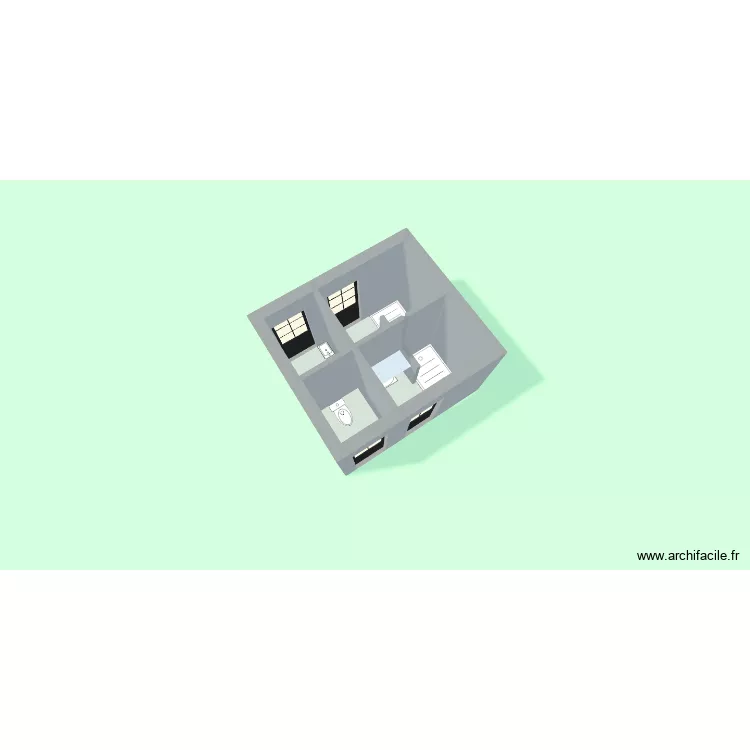 plan 1 douches WC camping. Plan de 4 et 9 m² plan 1 douches WC camping. Plan de 4 et 9 m²