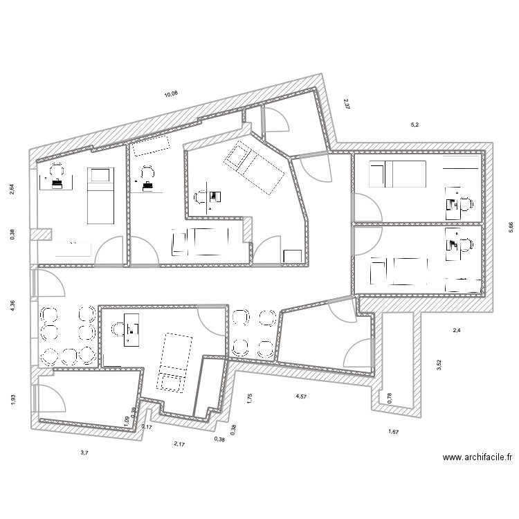 PLAN BEAUFORT. Plan de 5 pièces et 144 m2