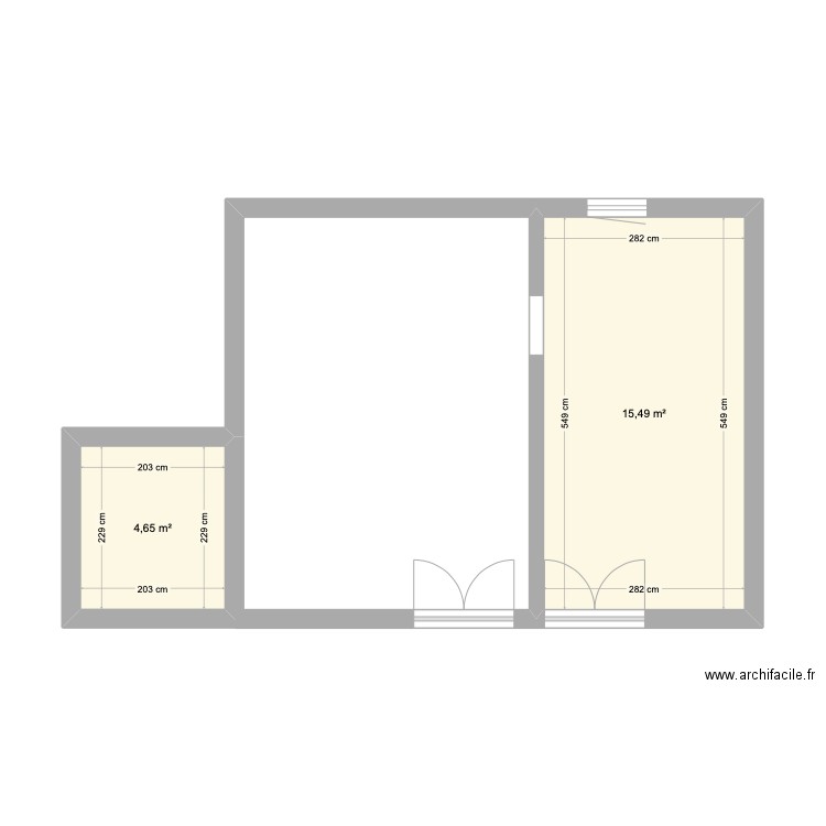 Grange. Plan de 0 pièce et 0 m2