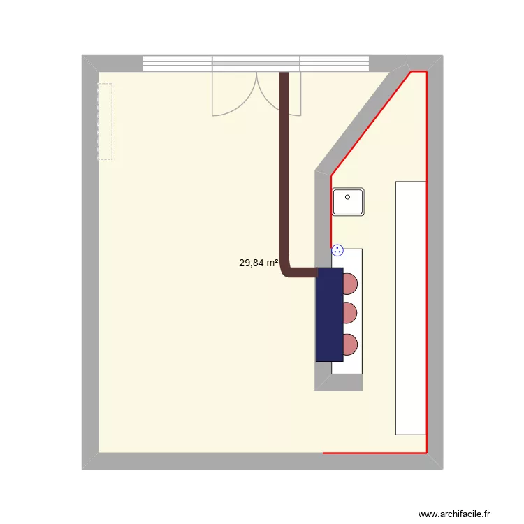 Galenao. Plan de 1  et 30 m²