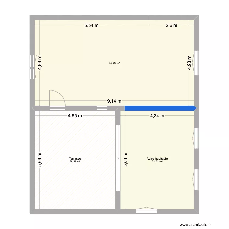 SAUSSET VIDE. Plan de 3  et 95 m²