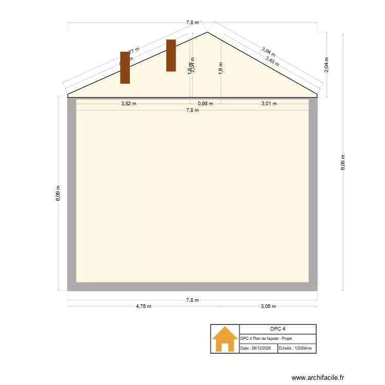 DPC 4 2.2. Plan de 1 pièce et 42 m² DPC 4 2.2. Plan de 1 pièce et 42 m²