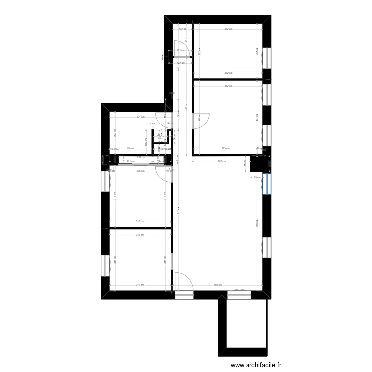 DURET. Plan de 7  et 89 m²