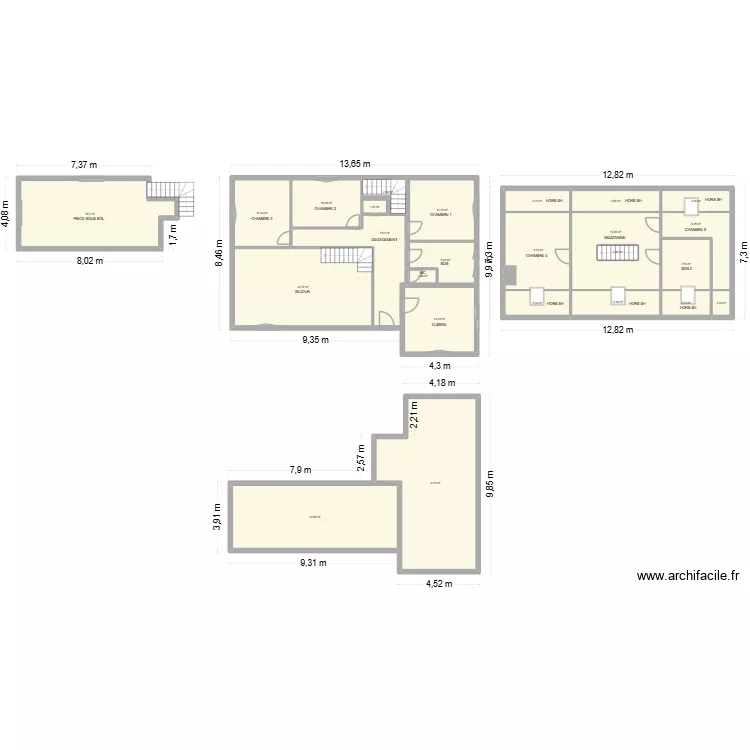 SCHOUVEY. Plan de 25 et 294 m² SCHOUVEY. Plan de 25 et 294 m²