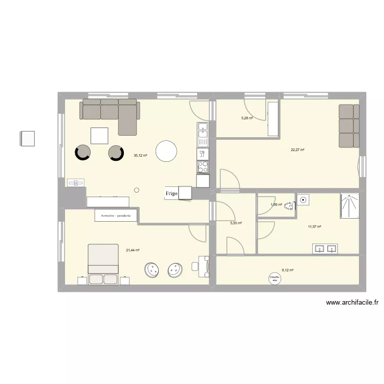 Belmont Momo. Plan de 8  et 112 m²