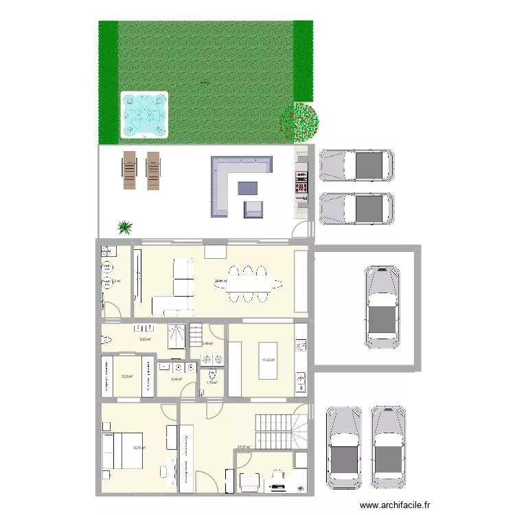 Postweg, 9 (3). Plan de 10  et 116 m²