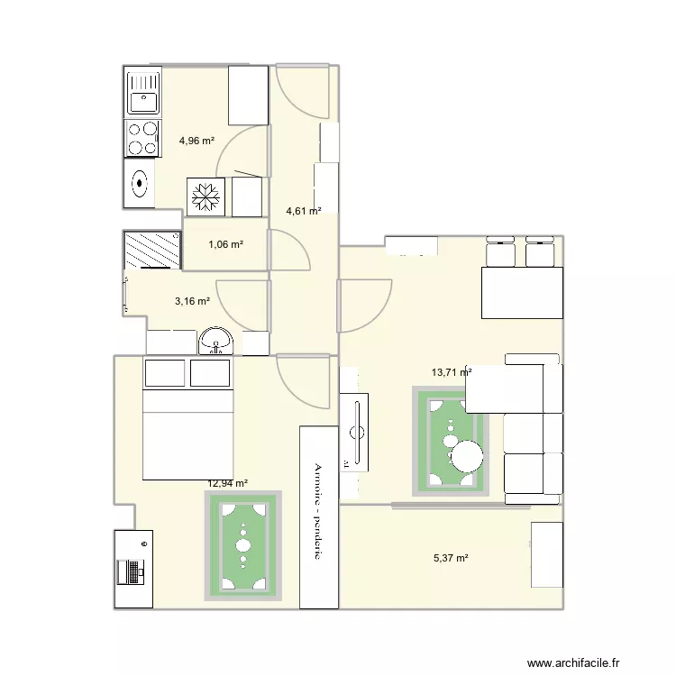 APT. Plan de 7 pièces et 46 m² APT. Plan de 7 pièces et 46 m²