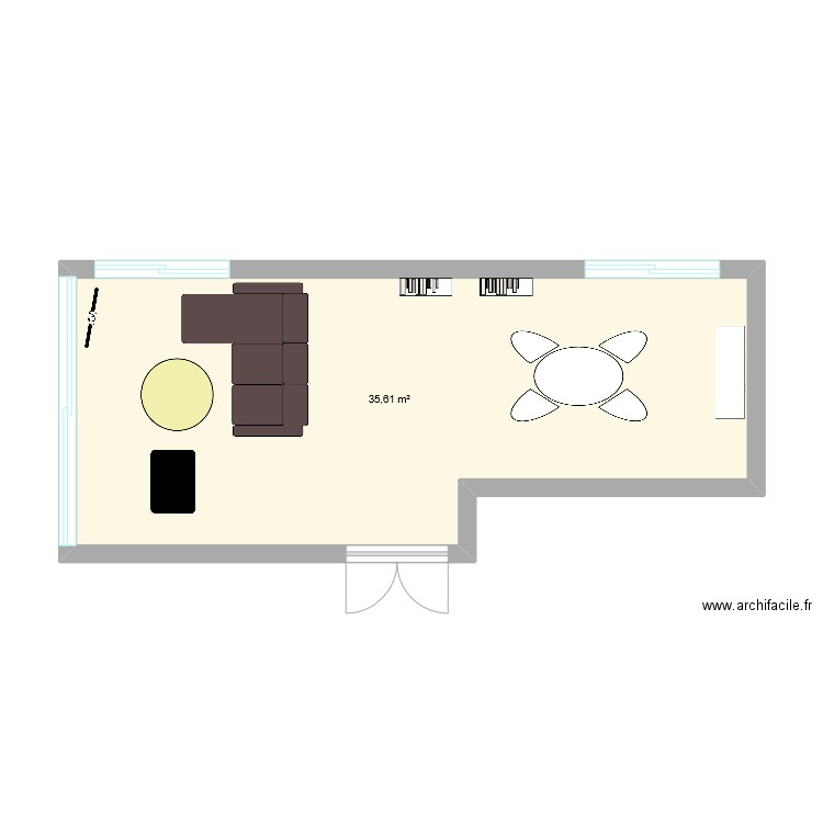 appart mu. Plan de 0 pièce et 0 m2