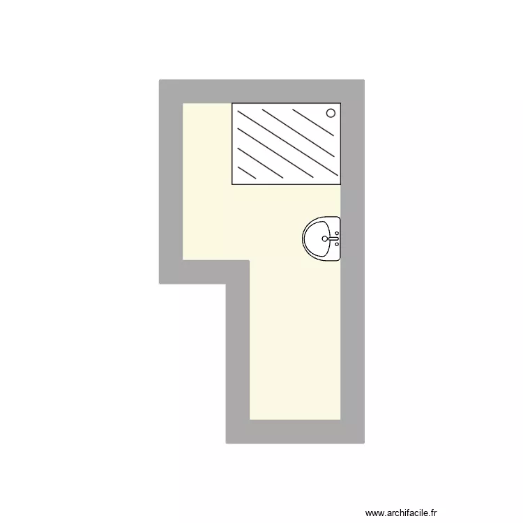 PRADEL étape 1. Plan de 1 Pièce et 5 m² PRADEL étape 1. Plan de 1 Pièce et 5 m²