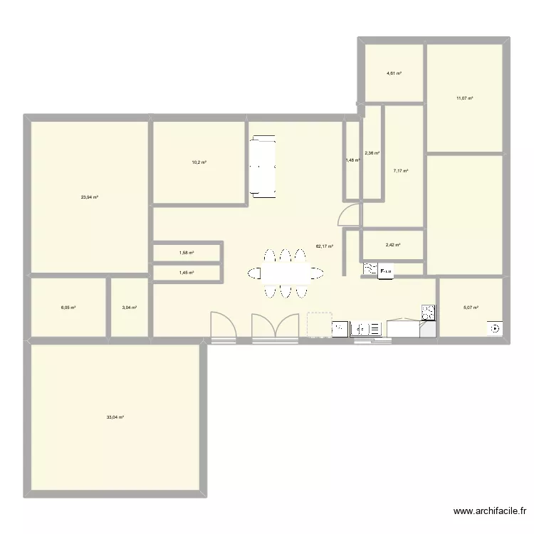 MAISOn V2. Plan de 15  et 176 m²