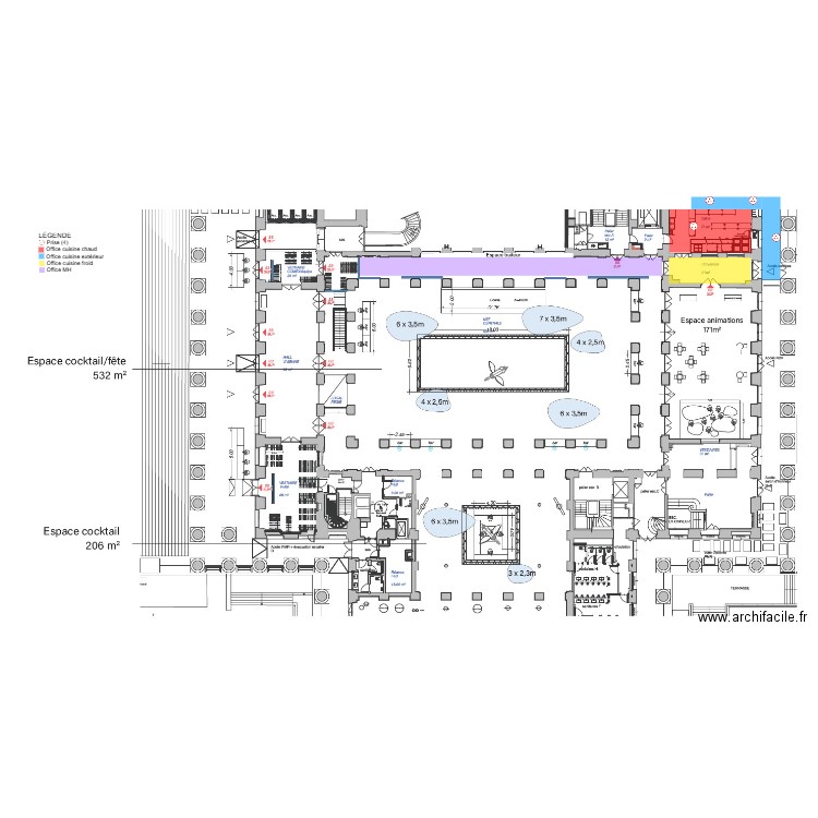 Brongniart - HERMES RDC. Plan de 0 pièce et 0 m2