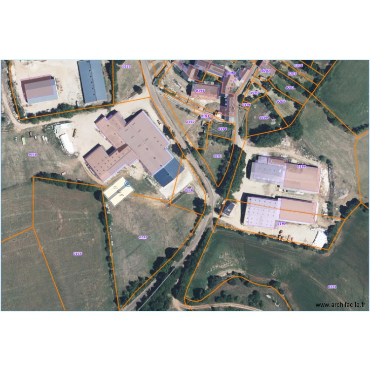 ARGENTIER IMPLANTATION. Plan de 3 pièces et 425 m2