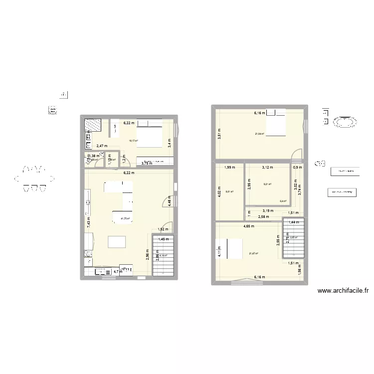Pignan 2. Plan de 11  et 137 m²