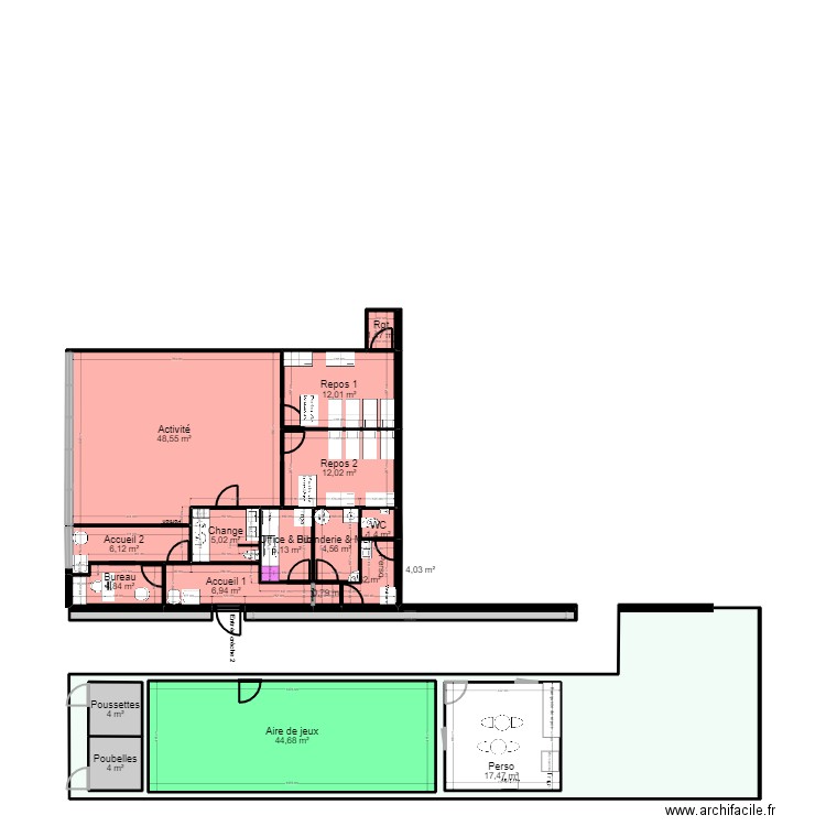 Lavoisier Mennecy 2 projet reprise. Plan de 0 pièce et 0 m2