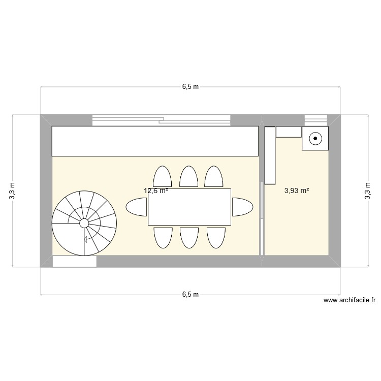 Cuisine extension. Plan de 0 pièce et 0 m2