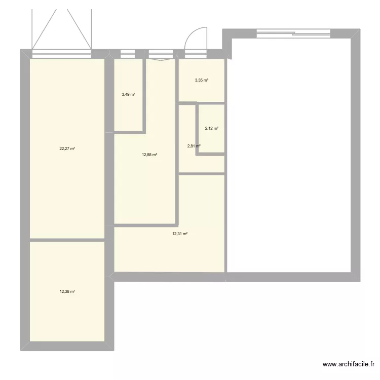 Decines tolstoi. Plan de 8 Pièces et 72 m² Decines tolstoi. Plan de 8 Pièces et 72 m²