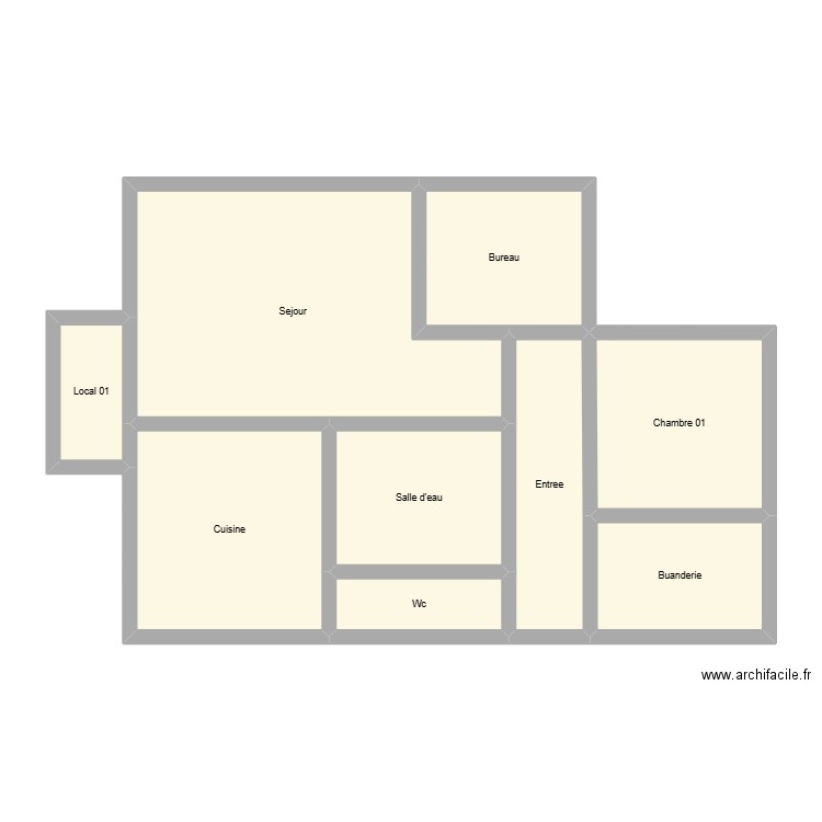 350602314. Plan de 9 pièces et 84 m2
