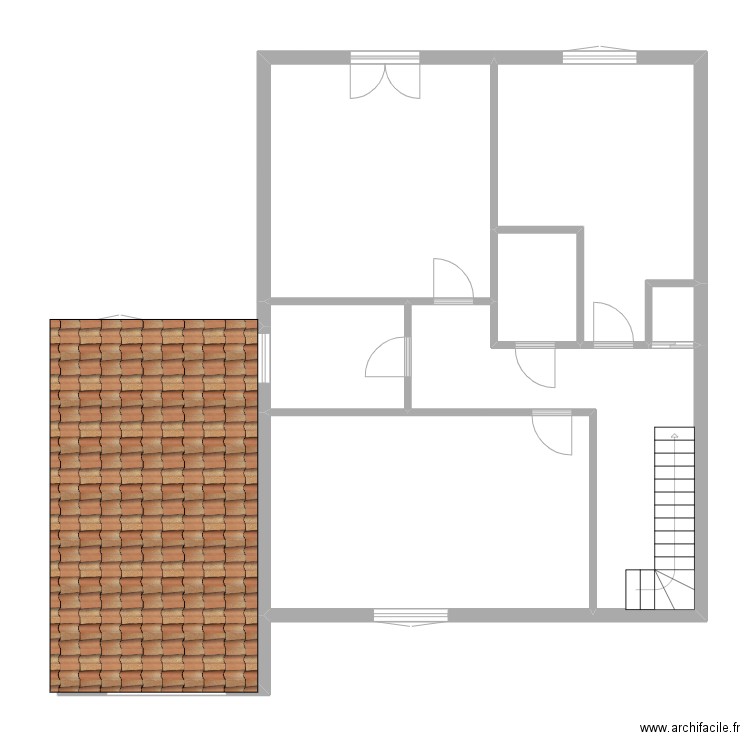 CORBIERE R+1. Plan de 8 pièces et 116 m2