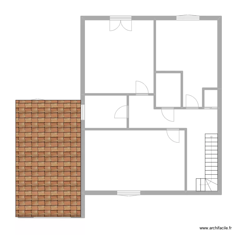 CORBIERE R+1. Plan de 