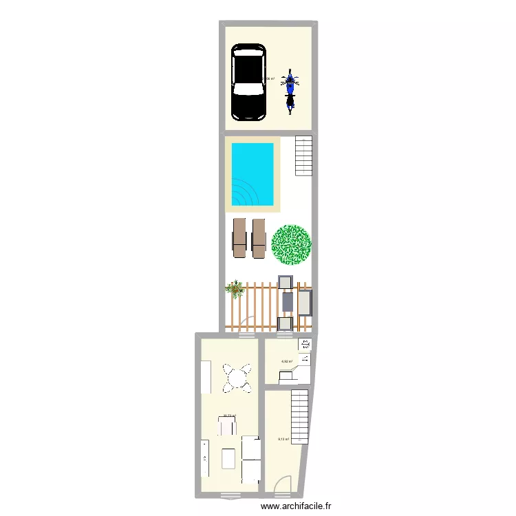 Dumyrat. Plan de 4 et 56 m² Dumyrat. Plan de 4 et 56 m²